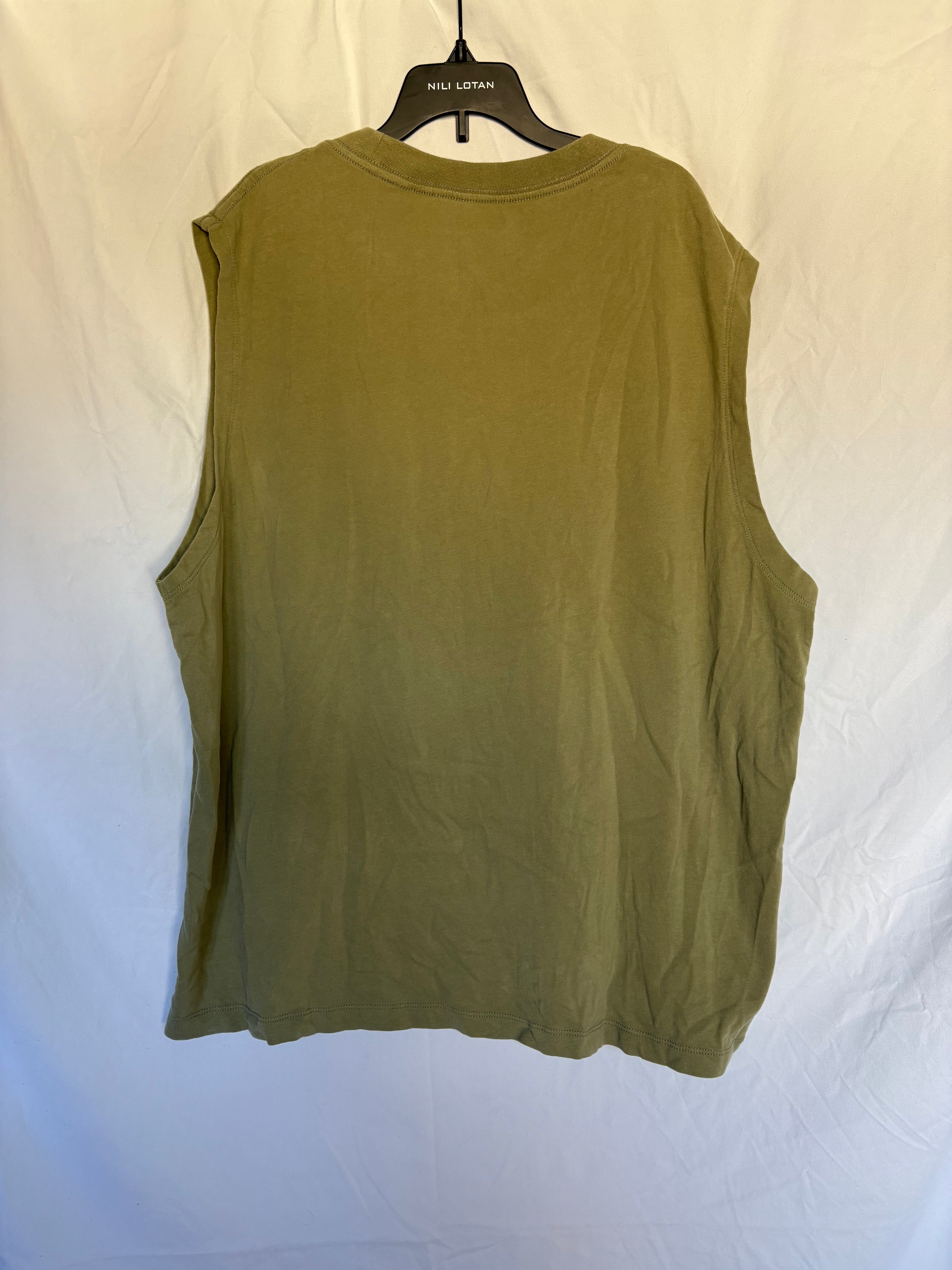 American Eagle Oversized Boxy Green Muscle Tee (Stunt)