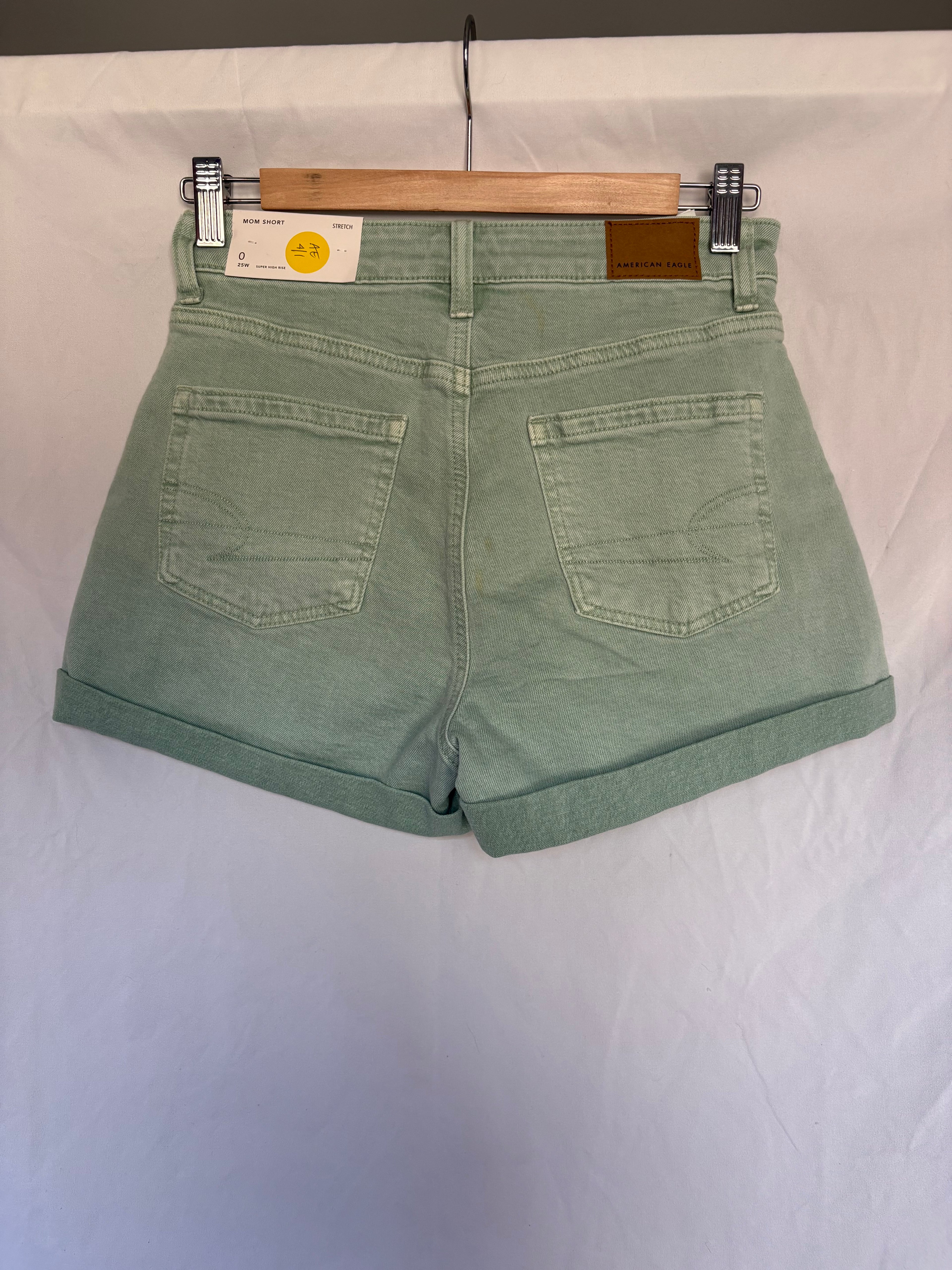 American Eagle Mint Denim Shorts (NWT)