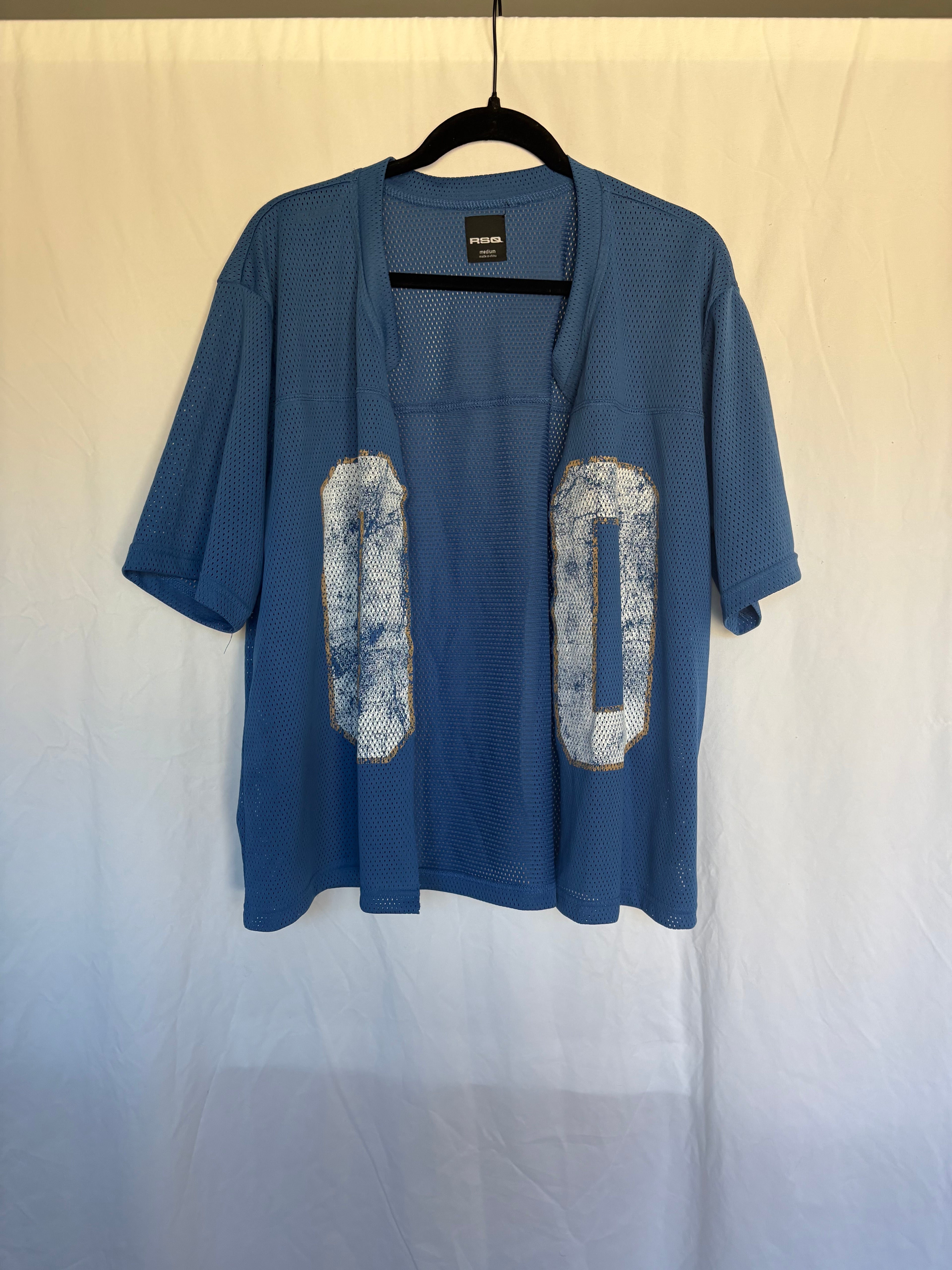 RSQ Blue Mesh ‘00’ Jersey, Custom Altered