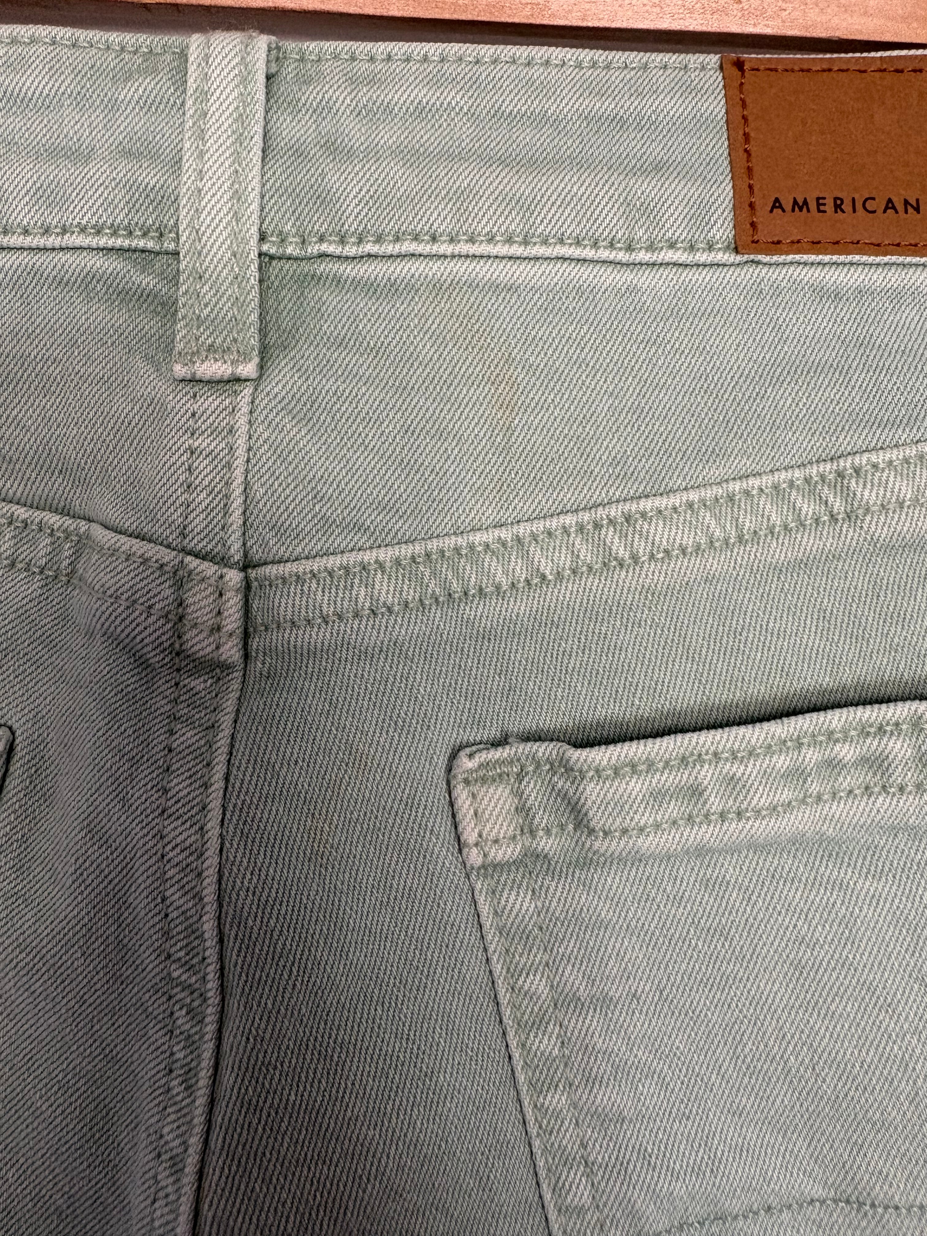 American Eagle Mint Denim Shorts (NWT)
